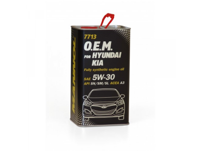 MANNOL 7713 O.E.M. 5W-30 for Hyundai Kia 4L metal от MANNOL MANNOL 7713 O.E.M. 5W-30 for Hyundai Kia 4L metal