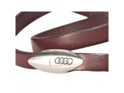 Мужской кожаный браслет Audi Men’s leather bracelet, артикул 3291101000 от VAG Мужской кожаный браслет Audi Men’s leather bracelet, артикул 3291101000