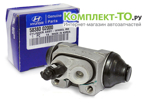 Цилиндр тормозной правый для ХУНДАЙ ACCENT TAGAZ 5838002000 Цилиндр тормозной правый для ХУНДАЙ ACCENT TAGAZ 5838002000